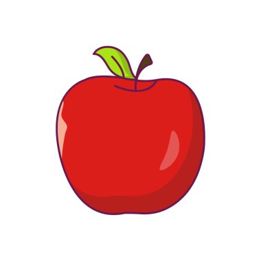 meyve vektörü düz renk simgesi