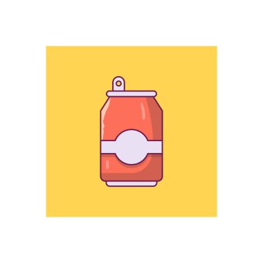 enerji içeceği vektörü düz renk simgesi