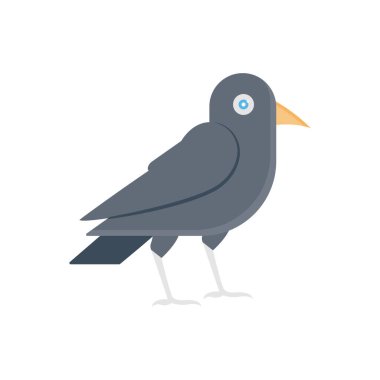 korkutucu vektör düz renk simgesi