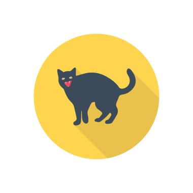 hayvan vektörü düz renk simgesi