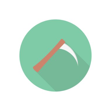 Cadılar Bayramı vektörü düz renk simgesi