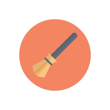 fırça vektörü düz renk simgesi