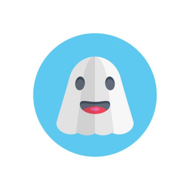 ürkütücü vektör düz renk simgesi