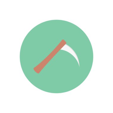 Cadılar Bayramı vektörü düz renk simgesi