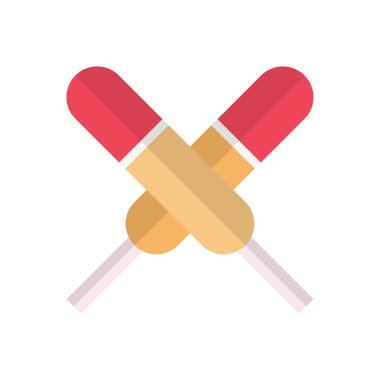 tatlılar vektör düz renk simgesi