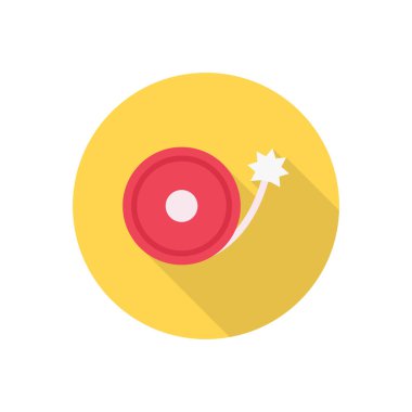 Havai fişek vektörü düz renk simgesi