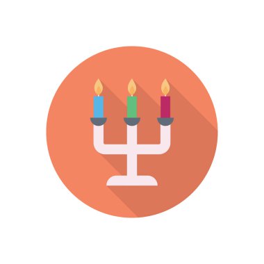 Mumlar vektör düz renk simgesi