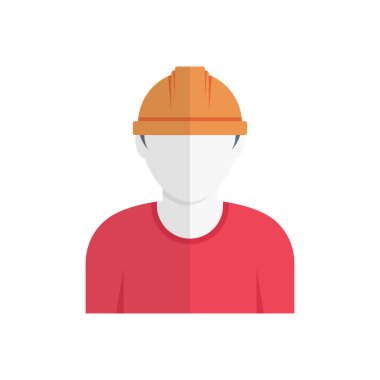 Mühendis vektör düz renk simgesi