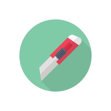 vektör düz renk simgesini kes