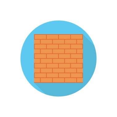 tuğla vektör düz renk simgesi