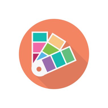 palet vektörü düz renk simgesi