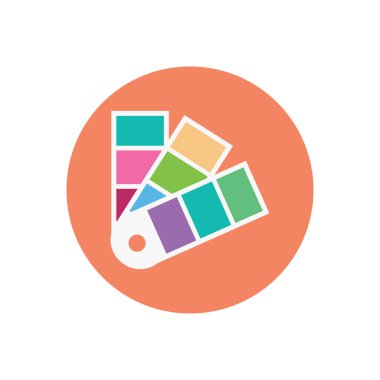 palet vektörü düz renk simgesi