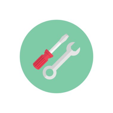 vektör düz renk simgesini ayarla