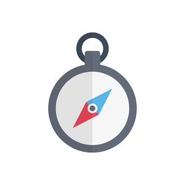 navigasyon vektörü düz renk simgesi