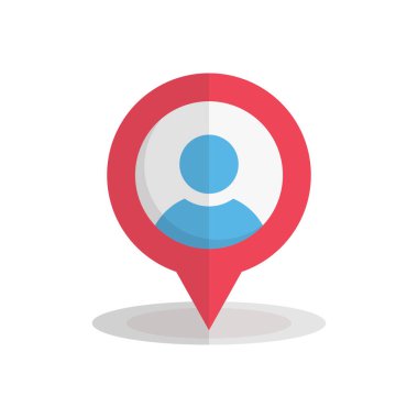 harita vektörü düz renk simgesi