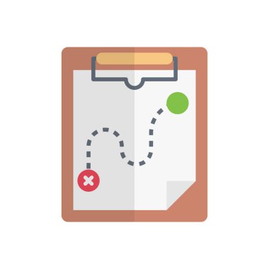 harita vektörü düz renk simgesi