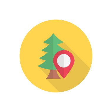 harita vektörü düz renk simgesi