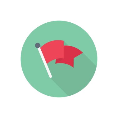 pin vektörü düz renk simgesi