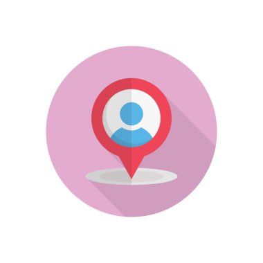 harita vektörü düz renk simgesi