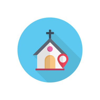 konum vektörü düz renk simgesi