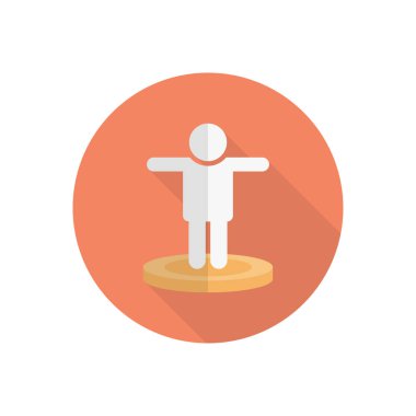 kullanıcı vektörü düz renk simgesi