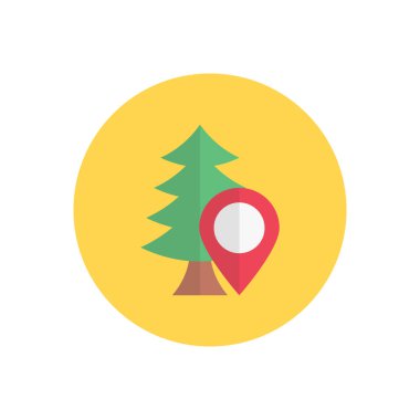 harita vektörü düz renk simgesi