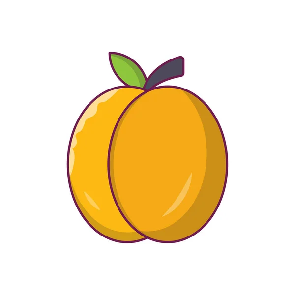 Vector Fruta Icono Color Plano — Vector de stock