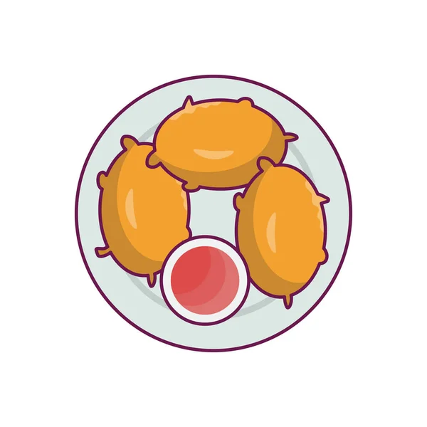 Fast Food Vecteur Plat Icône Couleur — Image vectorielle