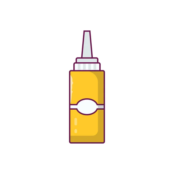 Icône Couleur Plate Vecteur Sauce — Image vectorielle