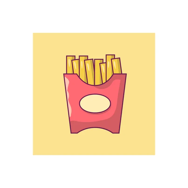 Snack Vector Flat Color Icon — Stock Vector