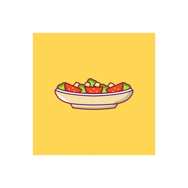 Vector Fruta Icono Color Plano — Vector de stock