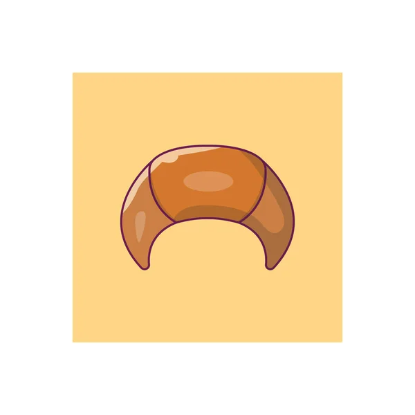 Bread Vector Flat Color Icon — Stock Vector