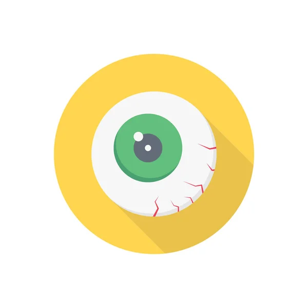 Vector Ocular Icono Color Plano — Archivo Imágenes Vectoriales