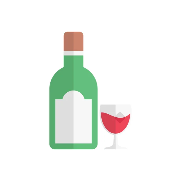 Beber Vector Icono Color Plano — Vector de stock