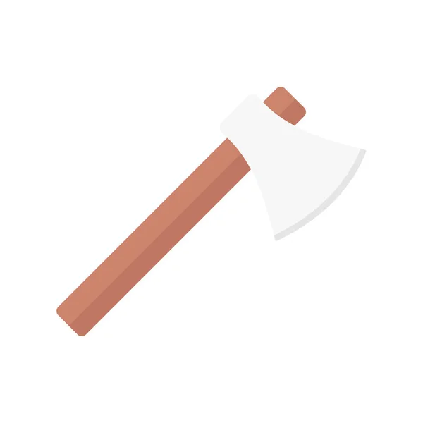 Hatchet Vector Flat Color Icon — 스톡 벡터