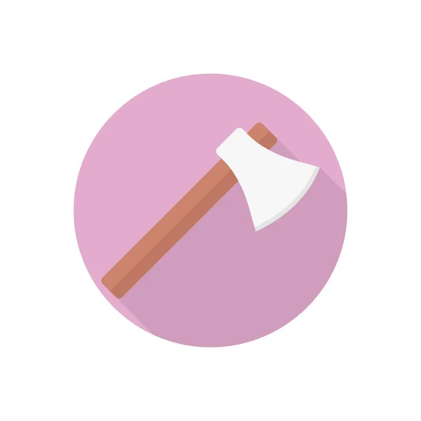 Hatchet Vector Flat Color Icon — 스톡 벡터
