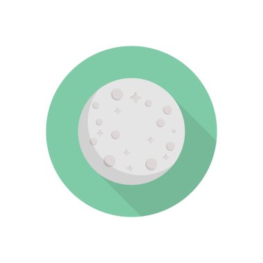 gezegen vektörü düz renk simgesi