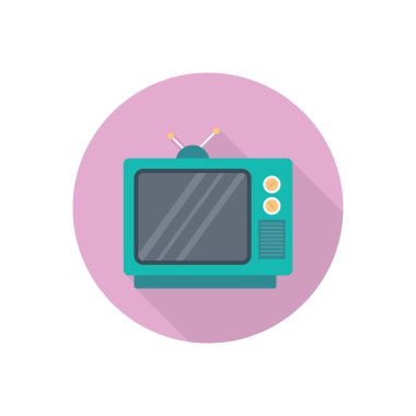 anten vektörü düz renk simgesi