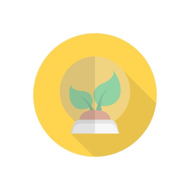 dünya vektörü düz renk simgesi