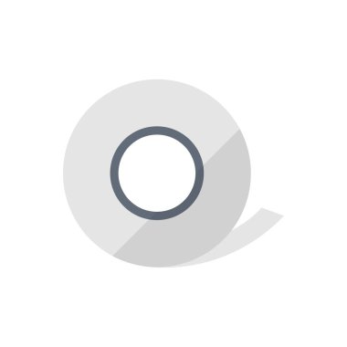 Yapışkan vektör düz renk simgesi