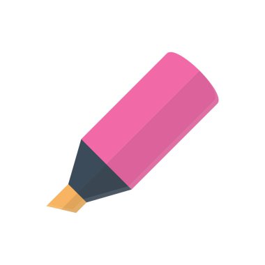 işaretleyici vektör düz renk simgesi