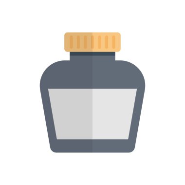 pot vektör düz renk simgesi