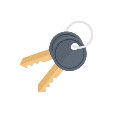 vektör düz renk simgesini kilitle