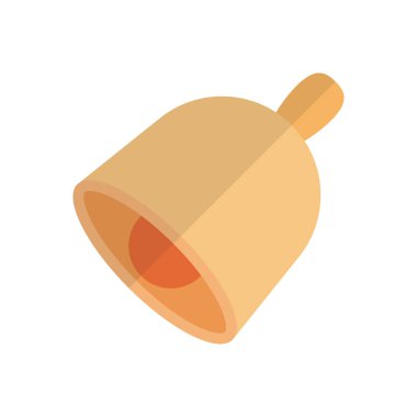 Alarm vektörü düz renk simgesi