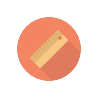 vektör düz renk simgesini ölç