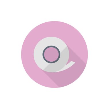 Yapışkan vektör düz renk simgesi