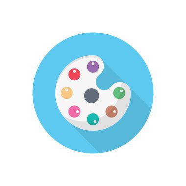 boya vektörü düz renk simgesi