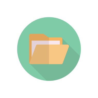 Dizin vektörü düz renk simgesi