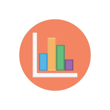 grafik vektörü düz renk simgesi