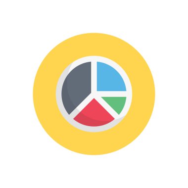 grafik vektörü düz renk simgesi